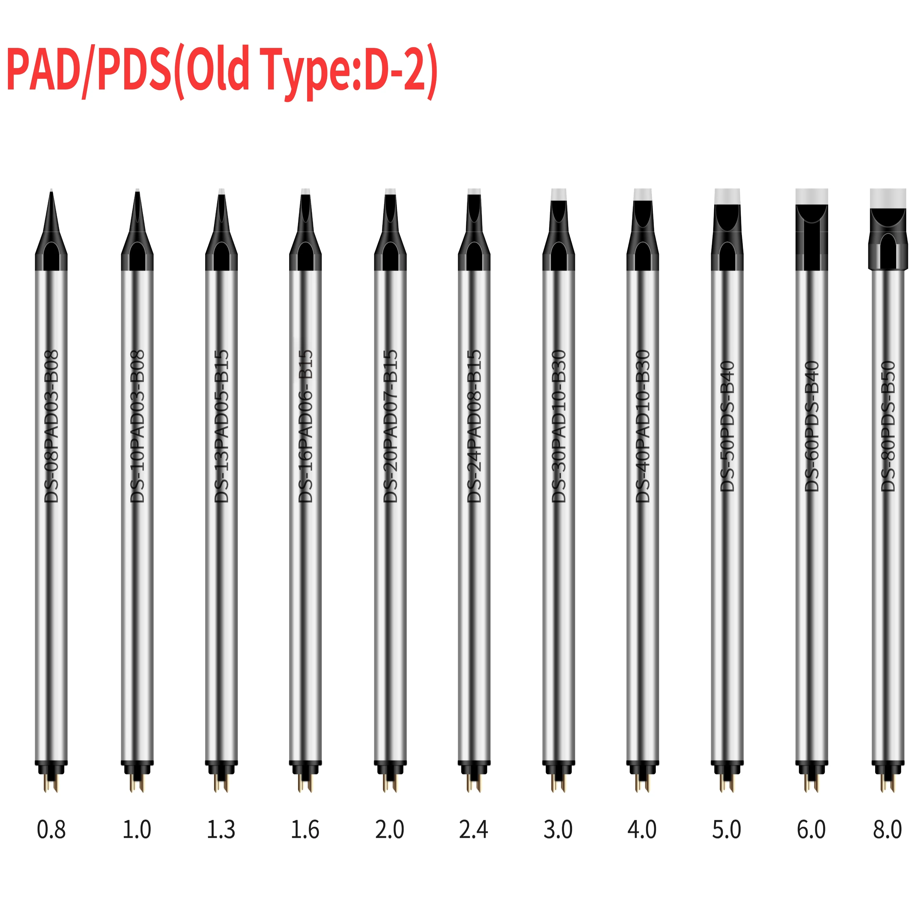 High Quality Soldering Iron Customized PAD/PDS D-2 Apollo Soldering Tip Suitable For Automatic Soldering Machine