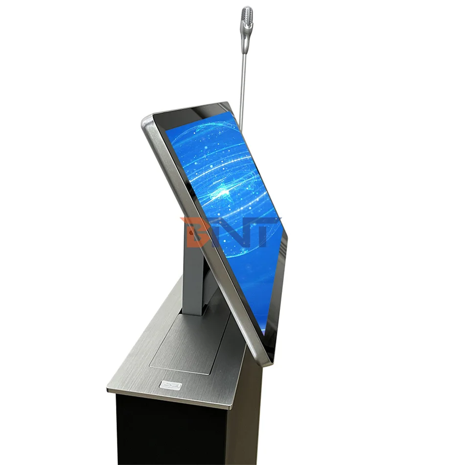 Motorised Monitor Stand For Conference Integration Video Conferencing Equipment Lcd Monitor Lift Mechanism