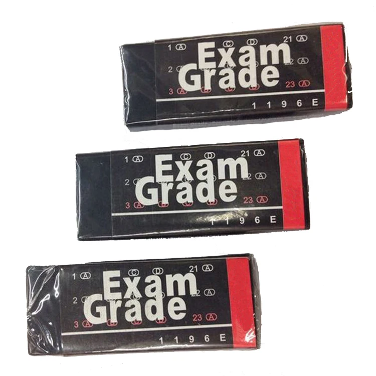 China Customized Design Logo Printed Black Rubber Eraser