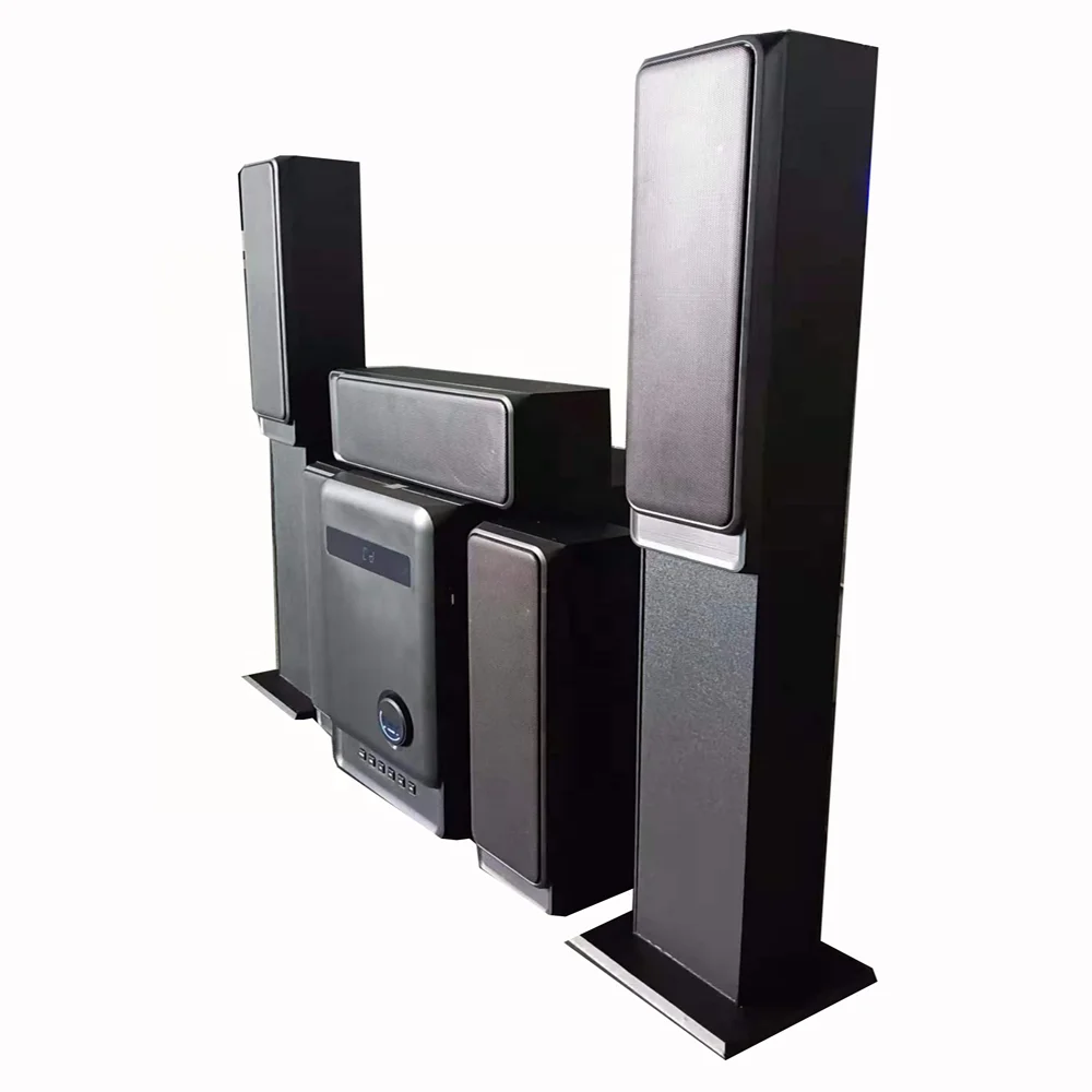Hot Sell Wireless Home Theater Speaker Surround Sound System BT Usb Aux Fm Radio Subwoofer 5.1 Speaker