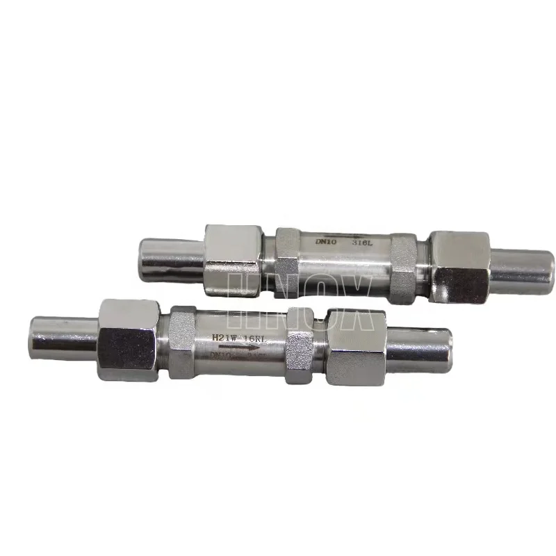 304/316L stainless steel butt welding check valve H21W-16RL high pressure resistant welded check valve