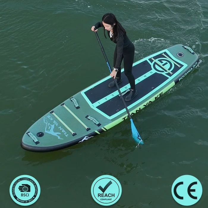 In stock fishing board Inflatable stand up paddle board rescue boards surfboard for fishing and surfing