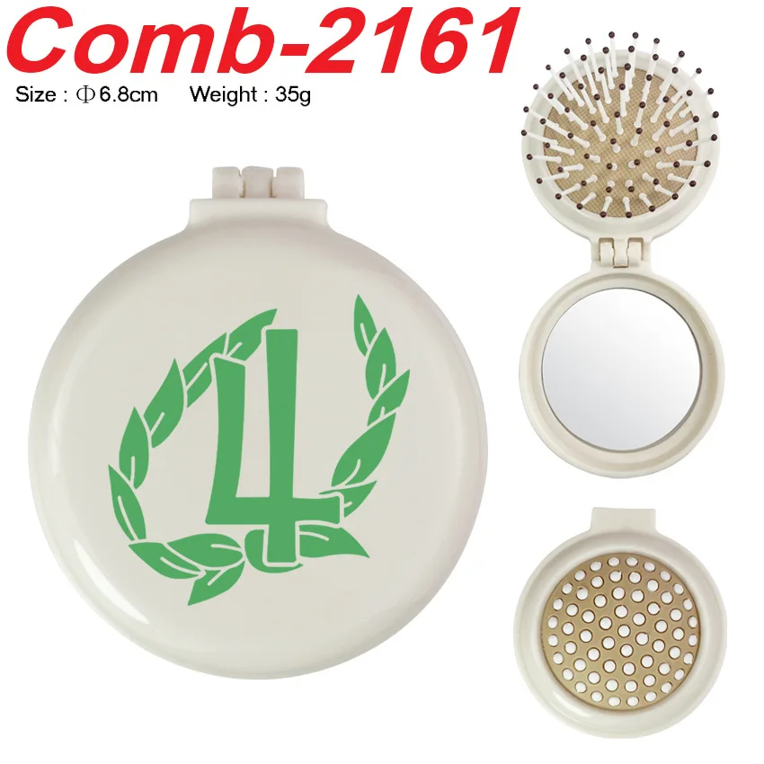 Sailor Moon Anime Harry Portable airbag comb Hair mirror Pen bag Travel Girl folding massage comb