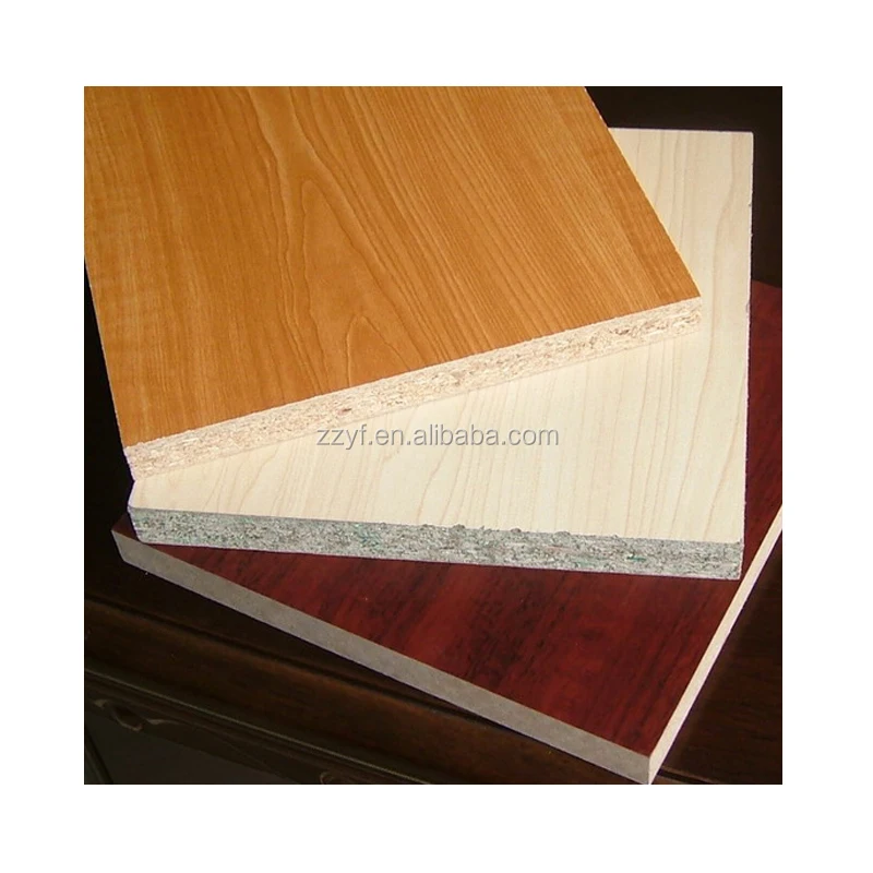 Chipboard Double Surface Glossy Coating Particle Board 18mm Melamine Paper 25.4 mm X 1220