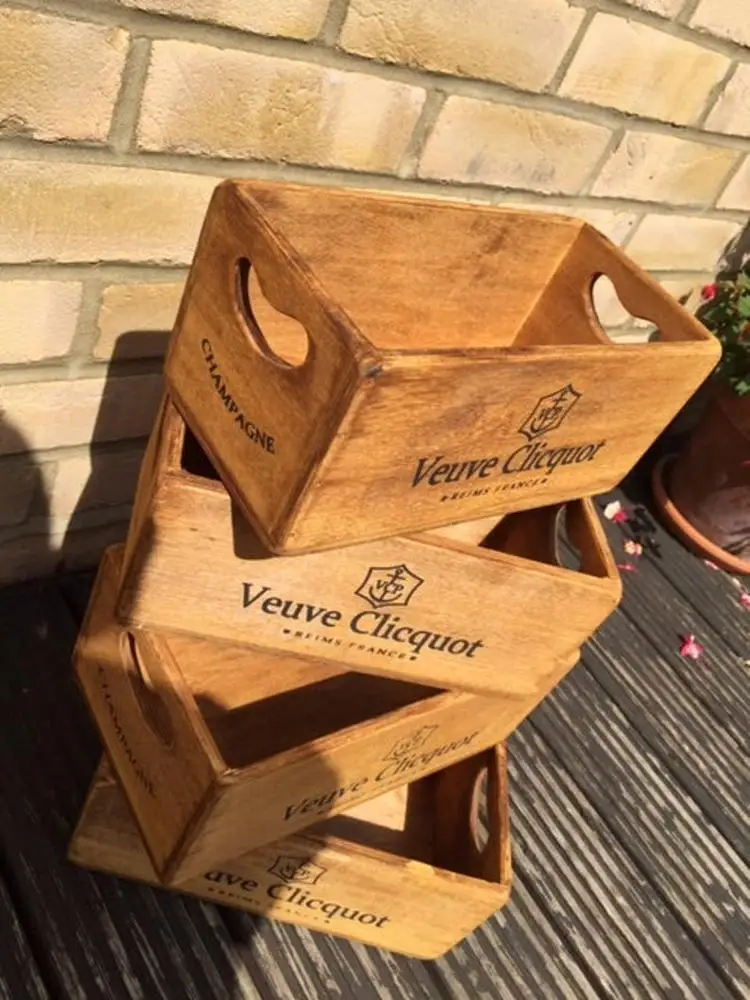 Деревенский персонализированный индивидуальный недорогой Декор нежный практичный необработанный оптом твердый вощеный Ретро деревянный ящик