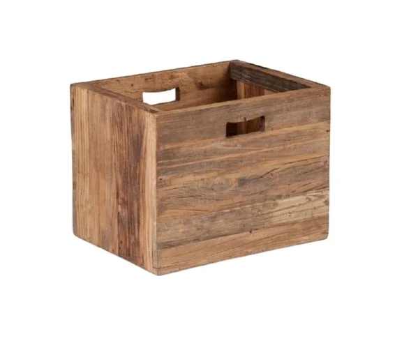 Деревянный ящик для хранения сувениров JUJI в деревенском стиле, потертый шикарный деревянный винный ящик