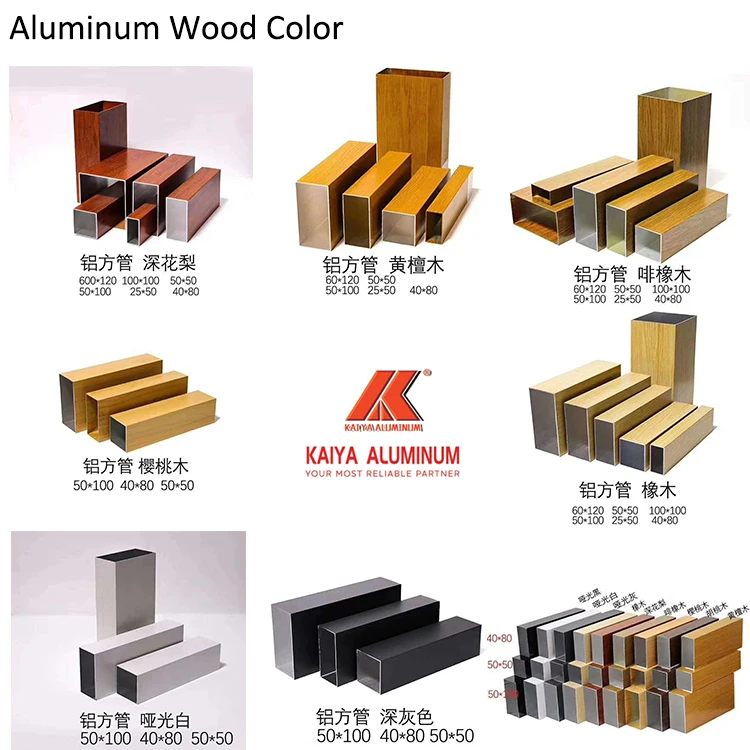 Aluminum Furniture Kitchen Wardrobe Profiles 3d Wood Grain Aluminium Profile in Factory Good Price