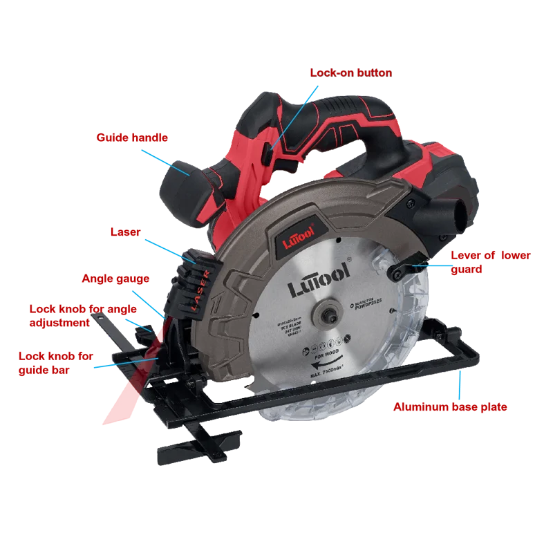 
LUTOOL G20 Power electric cordless circular saw machine tool 