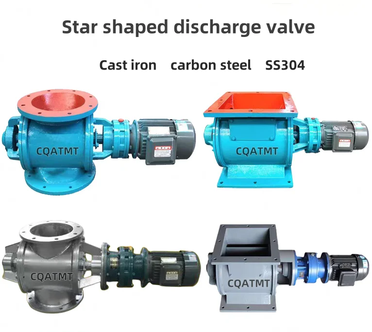 CQATMT  Star shaped unloader machine rotating discharge valve electric ash discharge valve dust collector closing fan
