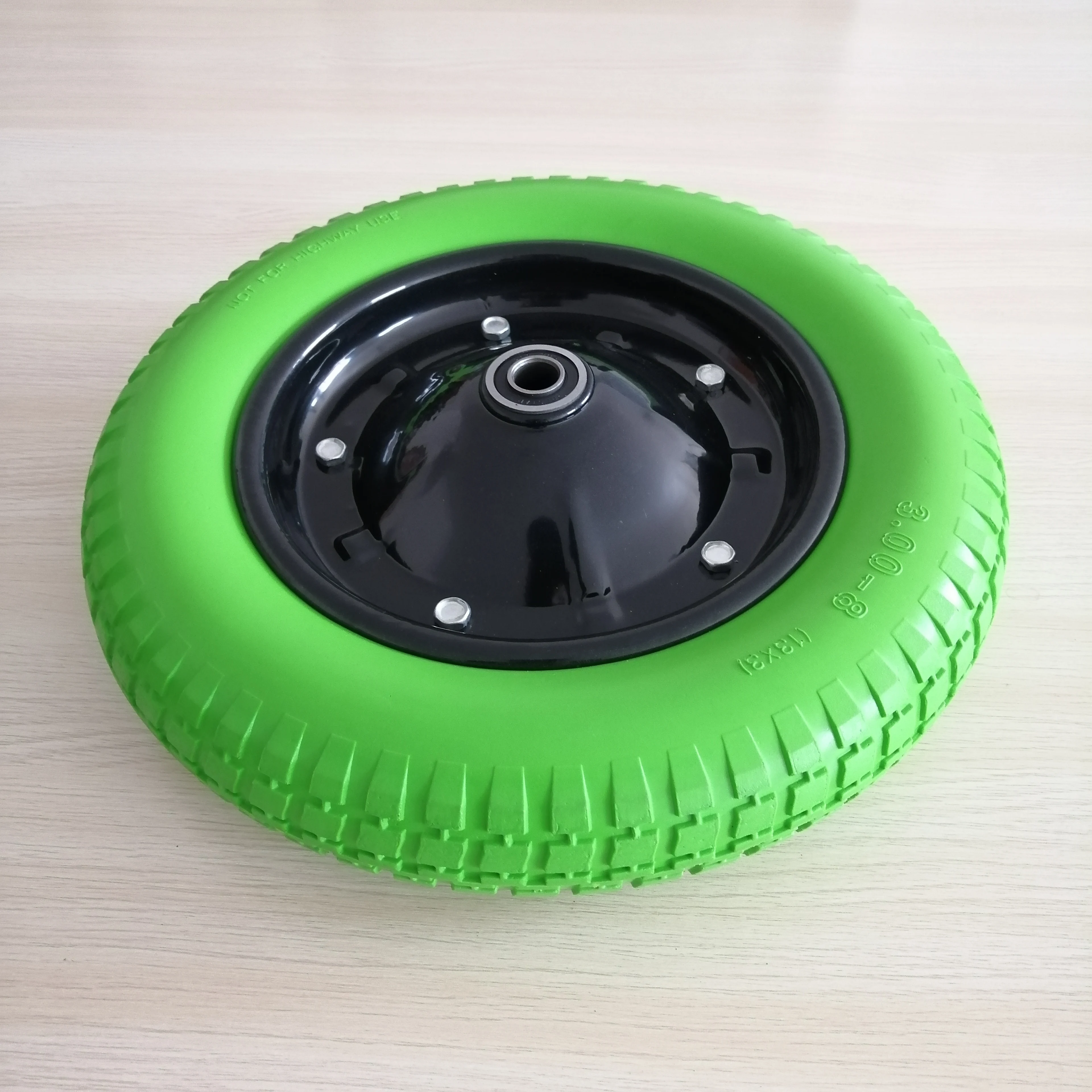 
PU Puncture Proof Wheelbarrow Wheel 3.00-8 PU foam filled Solid Lightweight wheelbarrow tyre 