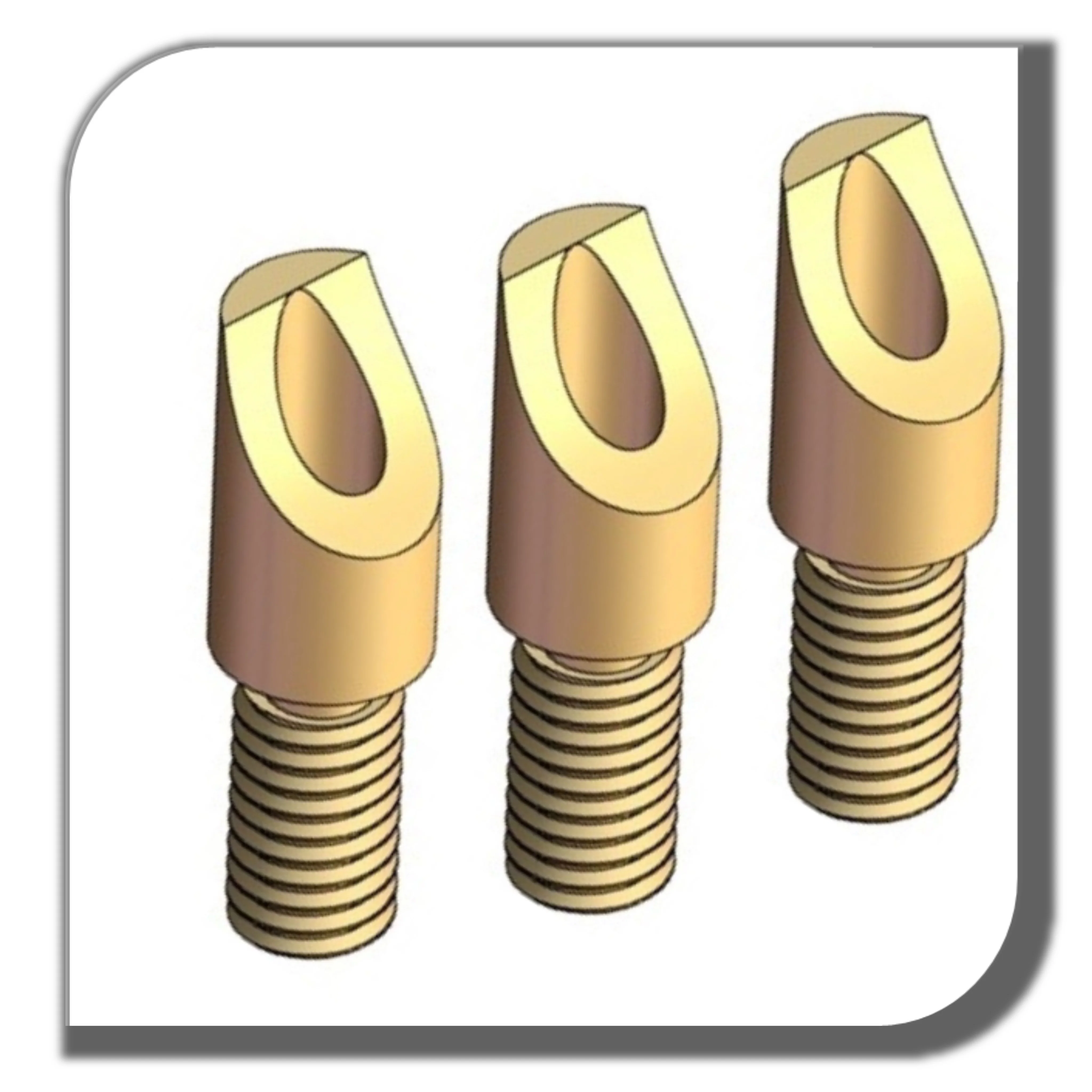 thread brass pin solid flat head copper pin with thread Conductor solid T Pin for PCB welding