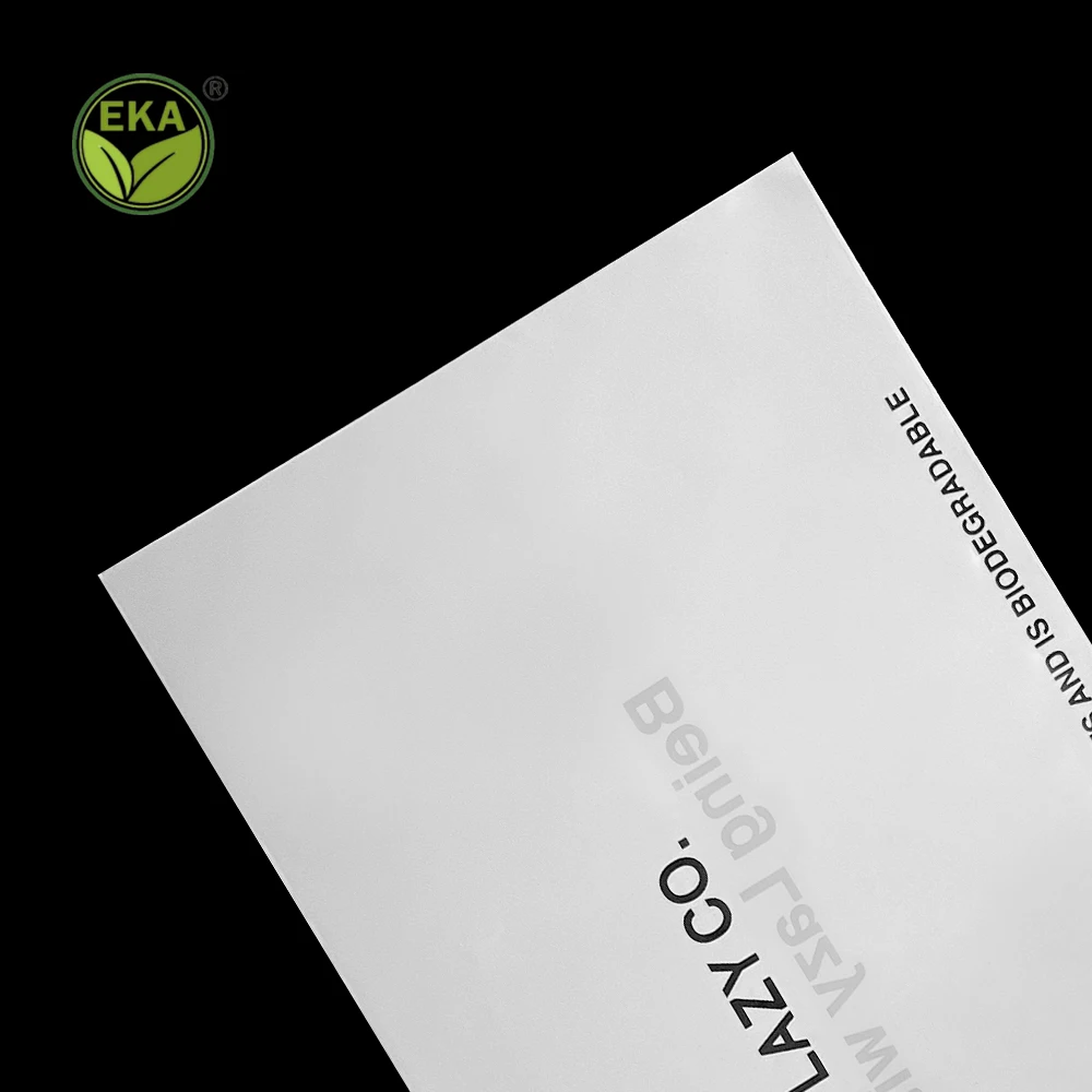 Eka Custom Size Recycled Clear Long Plastic Pen Small Ziplock Bag With Logo Biodegradable Toothbrush Compostable Bag