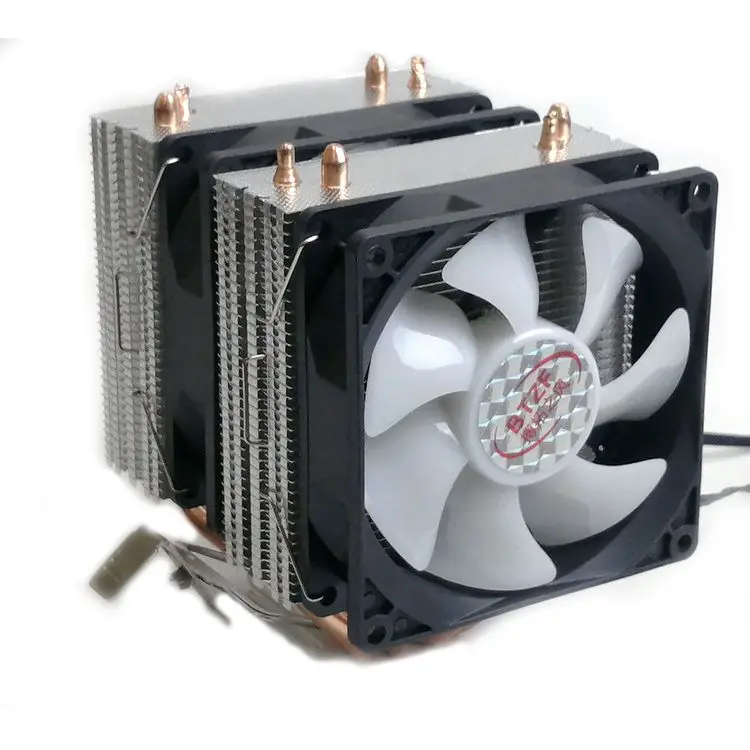 Professional Copper Pipe Heatsink Heat Shaped Radiator Computer CPU Cooler Fan Gaming RGB LED Cooling Fan Support