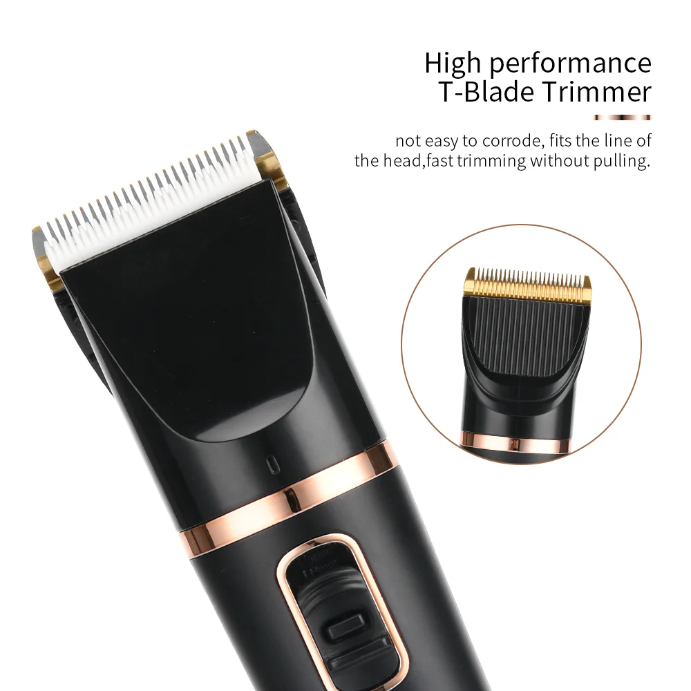 Профессиональная Мужская Беспроводная электрическая машинка для стрижки волос с мощным мотором Pritech, перезаряжаемая