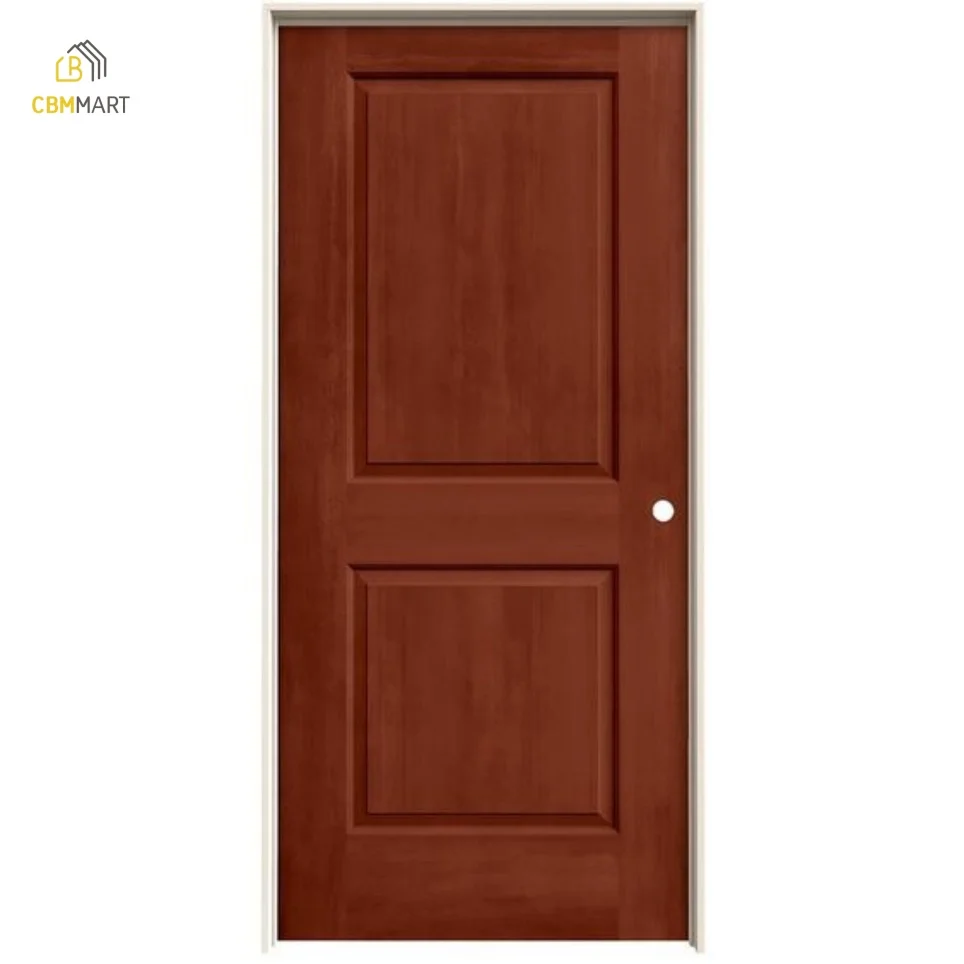 CBMmart solid wood door interior doors for homes prehung villa bedroom wooden doors