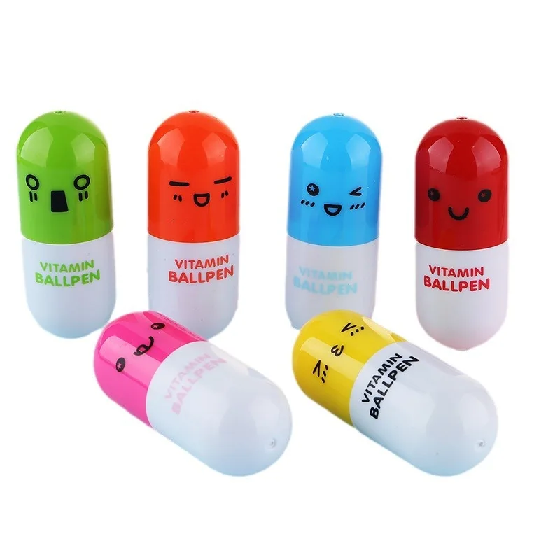 Mini Capsule Pill Pen Promotion Advertising Retractable Plastic Ballpoint Pen