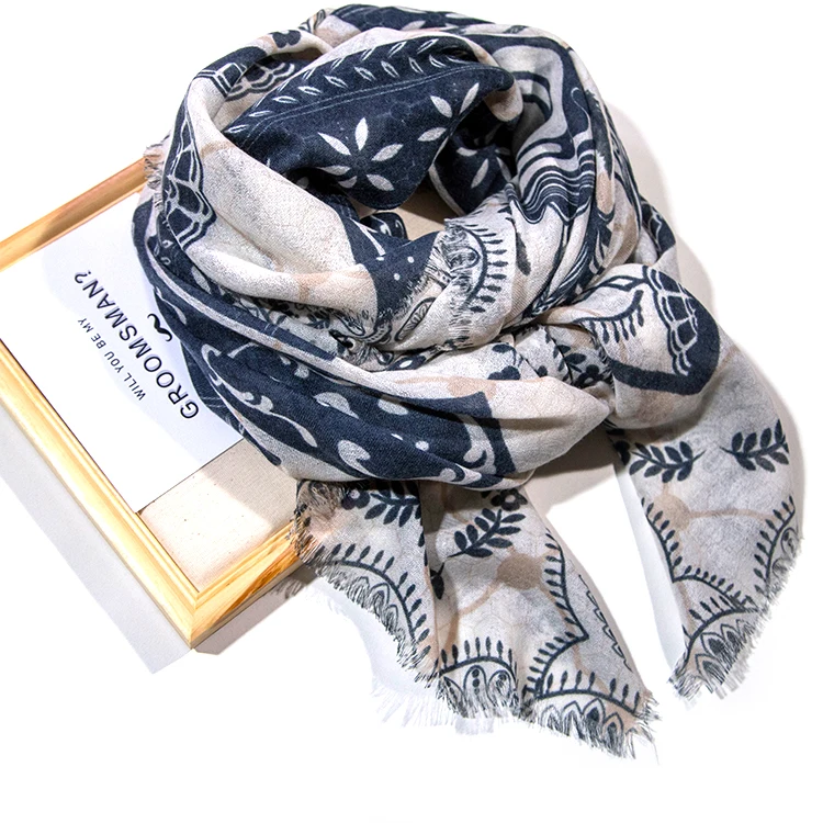 
Cashmere Scarf Custom Wool Scarf Tibetan Shawl Kashmiri Shawls For Woman 