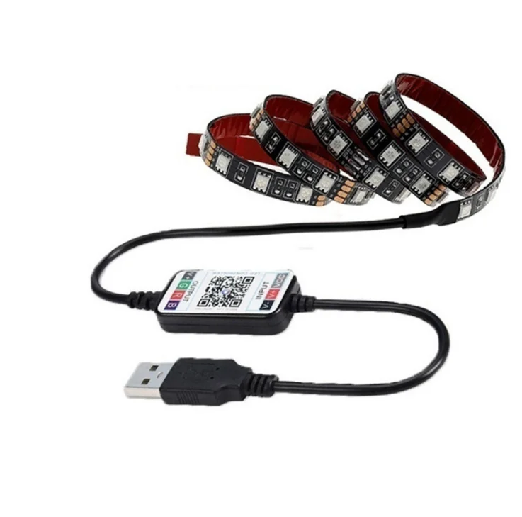 
LED TV Background Light 5050 RGB Mobile APP Smart Bluetoot Music USB Light Belt 