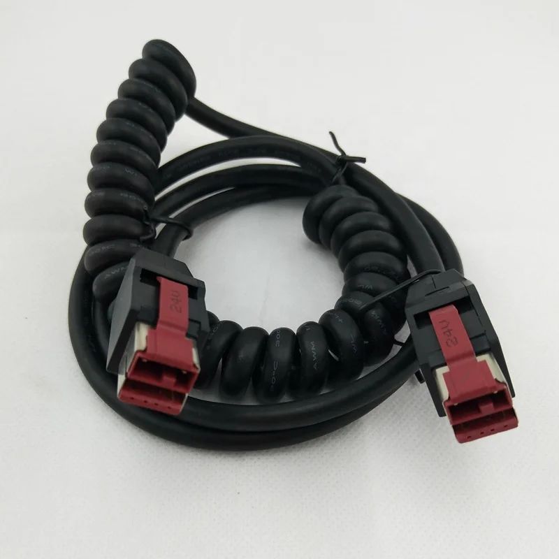 Индивидуальный 2x4 контактный USB штекер на 12 В Сканер кабель для POS терминала