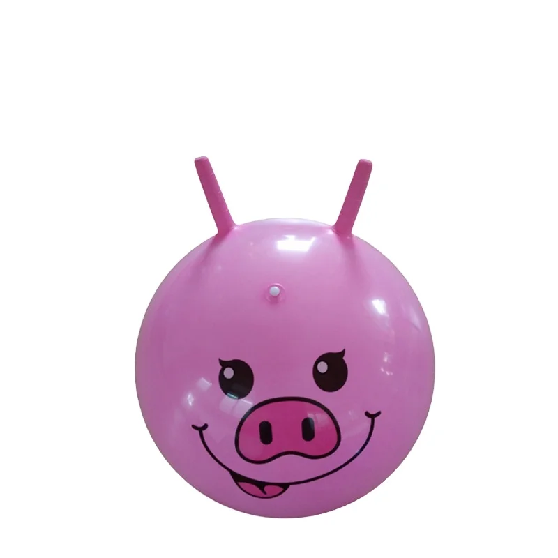 Giant Plastic Pvc Hopper Ball / Jumping Ball Toy with Grip /Space Pvc Jumping Bouncer Ball