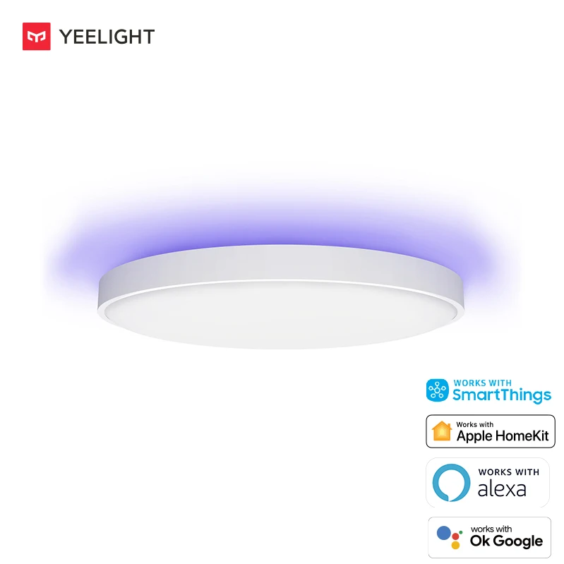 Потолочный умный светодиодный светильник YEELIGHT Xiaomi высшего качества Arwen 450S Wi-Fi Bluetooth работает с Google вспомогательным устройством для