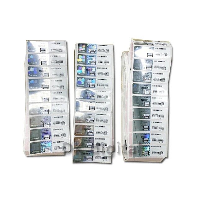 Windows 11  Professinal /Windows 11 Pro COA Sticker 6 Months guaranteed DHL Free Shipping Silver Color(1 set= 10 pcs)