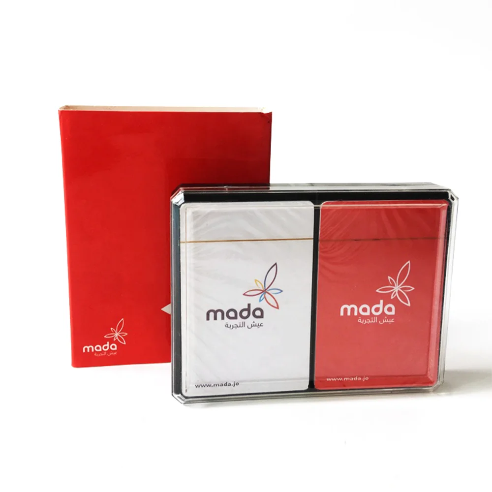Saudi Arabia Kuwait Qatar USA European Free Sample Custom Logo Factory High Quality Waterproof Plastic Playing Cards