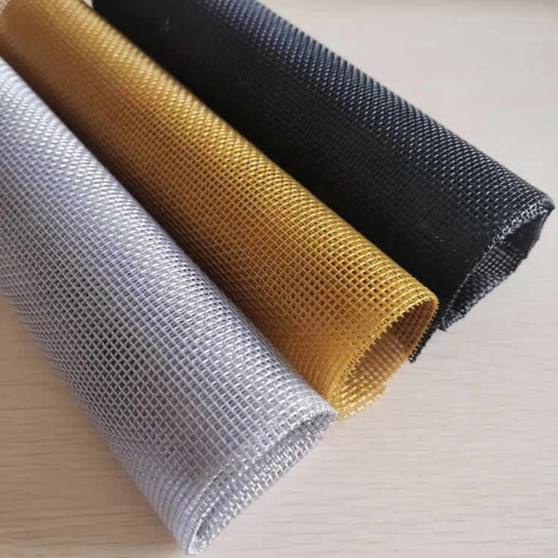 Pet resistant screen mesh Vinyl PVC Coated 70%pvc 30%Polyester Weave Mesh Fabric