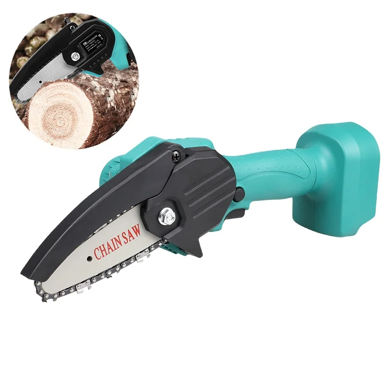 Compatible Makita Series Bare 4 Inch 18V Mini Electric Chain Saw Power tools Woodworking Pruning One-handed Garden Tool