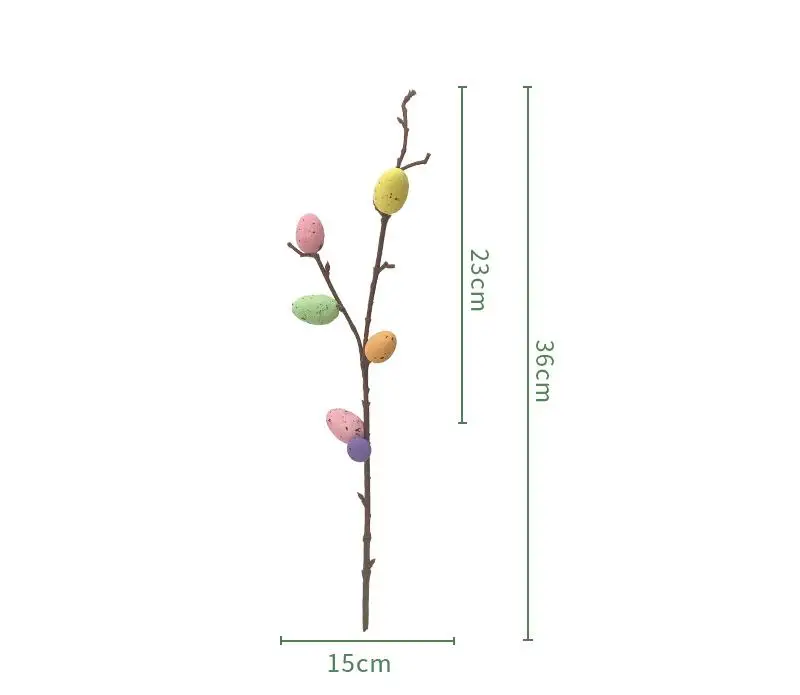 2025 Easter Artificial Bouquet Home Flower Arrangement Vase Decoration With  Foam Easter Eggs