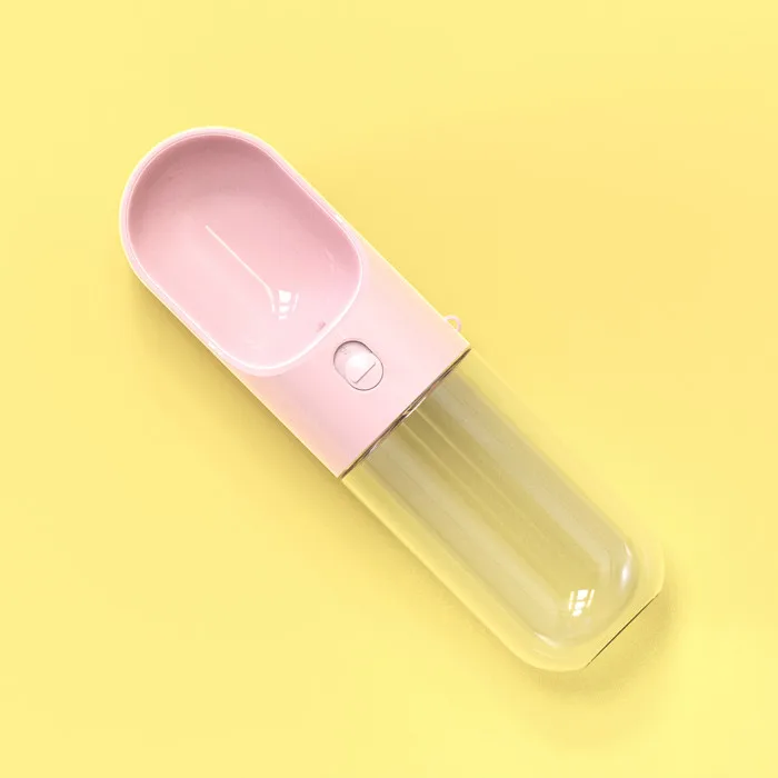 Leak Proof Dog Water Dispenser With Drinking Bowl  Food Grade Material  Light Weight Portable Pet Water Bottle