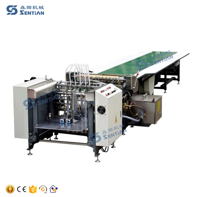 China marketplace automatic gluing hard cover calendar book making machine