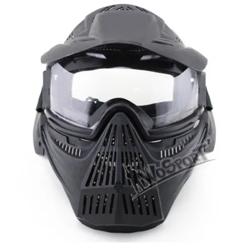 Outdoor equipment full face protection cs field can shading PC lens riding helmet