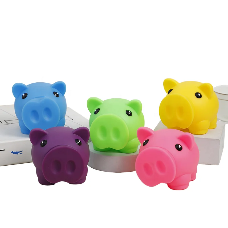 Cute Piggy Bank Simple Design with Openable Mouth Available in Various Colors for Money Box Collection
