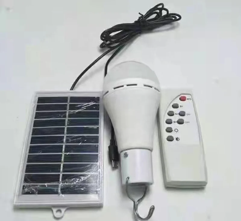 Hot Selling Solar Camping Light Portable Night Market Stand Lights Solar Panels With Bulb