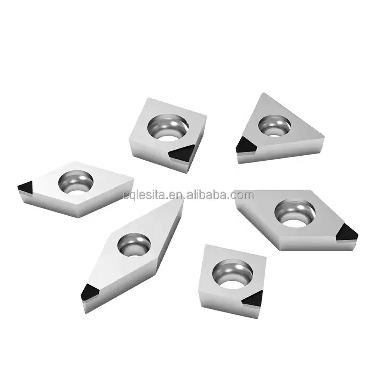 CNMG Uncoated Diamond  CNC Turning Inserts PCD /CBN Carbide Inserts