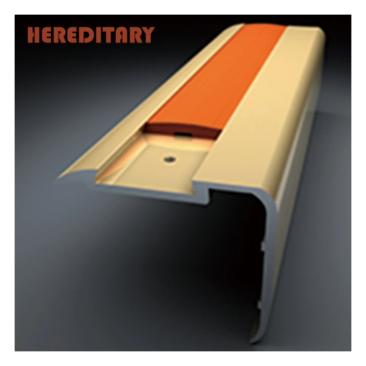 Низкая цена, низкий минимальный заказ, Обрезанные алюминиевые резиновые вставки из алюминиевого сплава, Нескользящие лестничные накладки