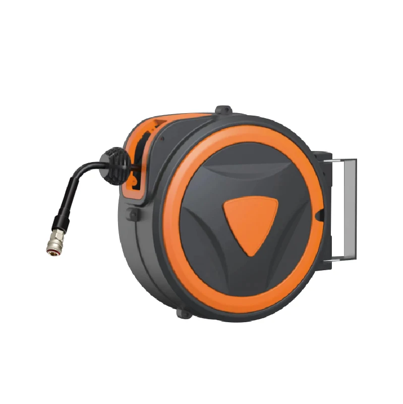 Easy To Operate Heavy Duty Retractable Garden Hose Reel PU+PVC Garden Retractable Water Hose Reel Portable