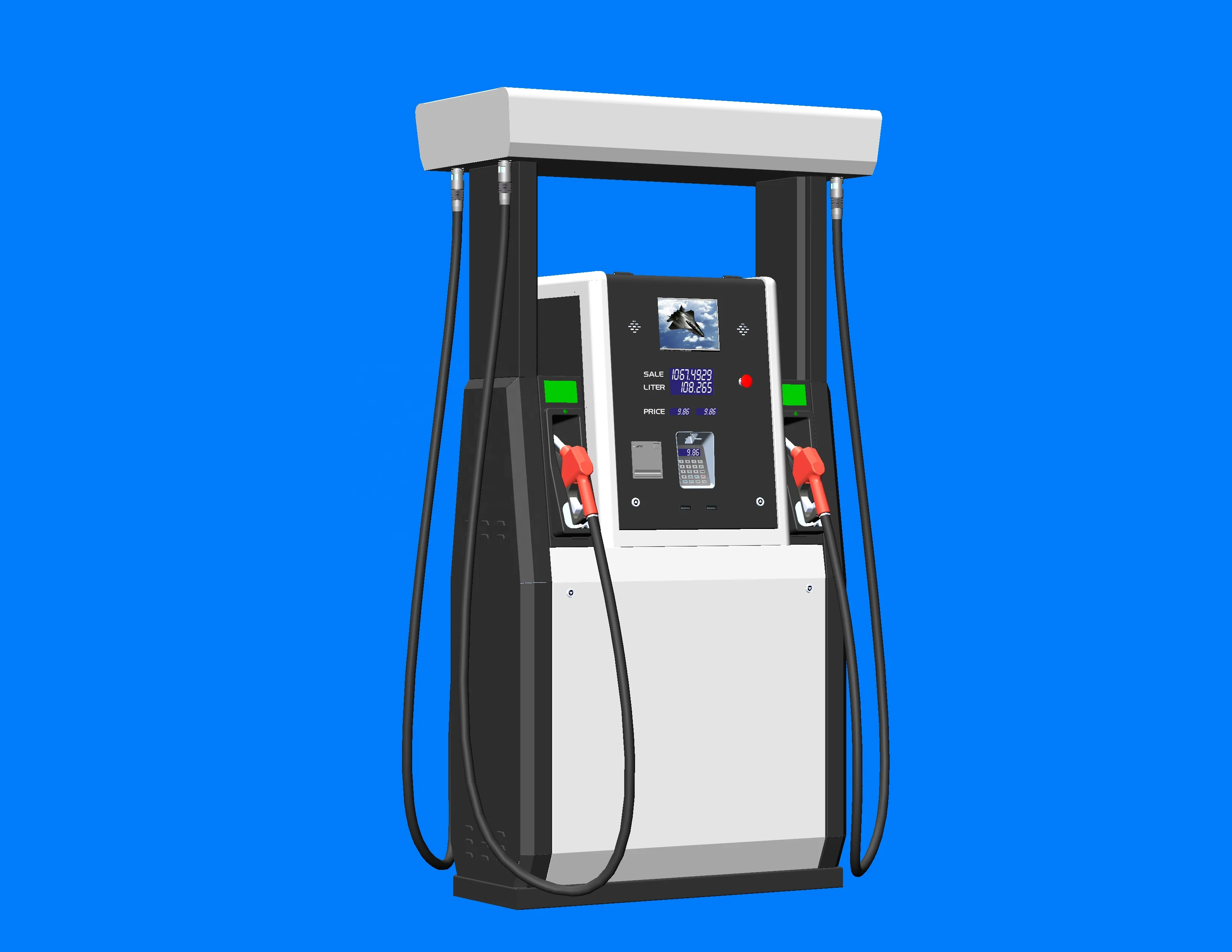 Горячая Распродажа топливный диспенсер с четырьмя насадками серии HH CMD1687SK-GA22 Hongyang CN;ZHE