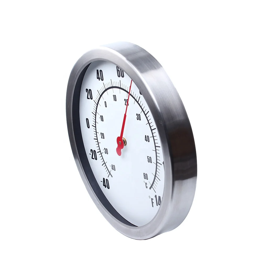 12inch Decorative Indoor Outdoor Wall Clock Thermometer Hygrometer