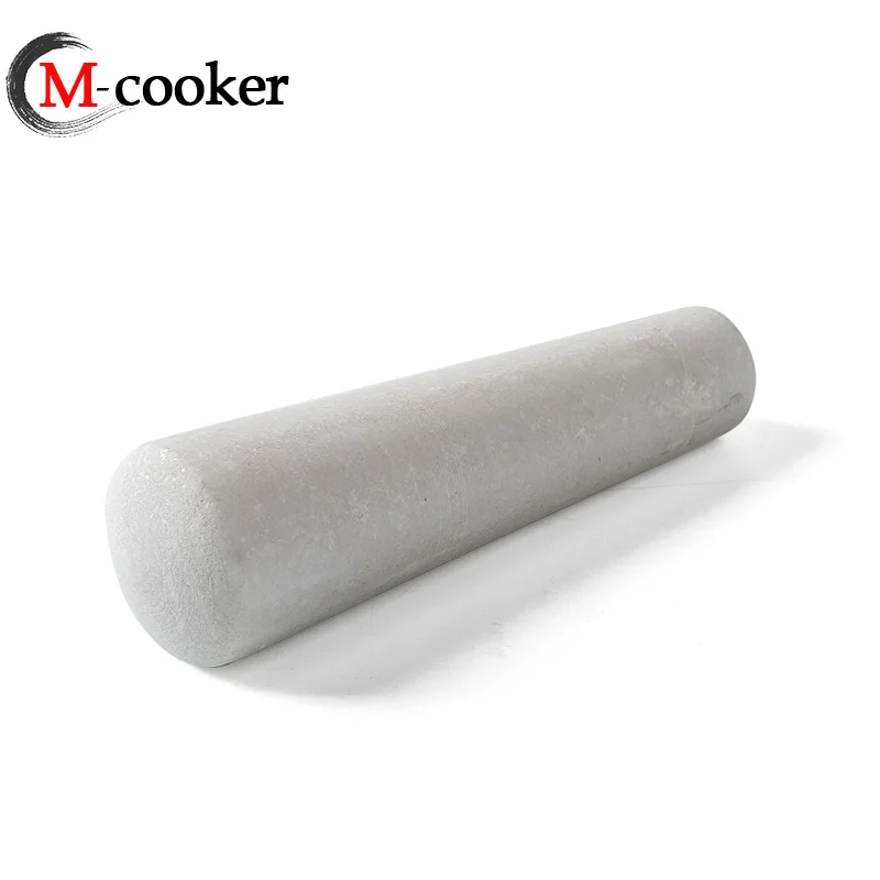 M-cooker pestle and mortar brass food seasoning grinder garlic masher natural marble mortar and pestle