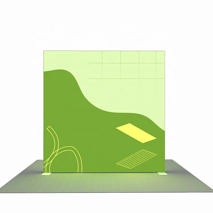 Portable Exhibit Display Backlit Custom Illuminated Tension Fabric Modular Aluminum Advertising Promotion LED Light Box Stand