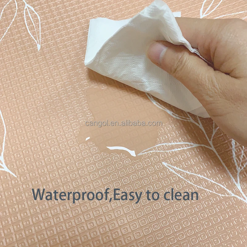 Washable Anti Slip Cartoon Gym Crawl Durable Play Mat TPU playing for Kids Mat TPU Foam Baby Floor Mat Foam Playmat Waterproof