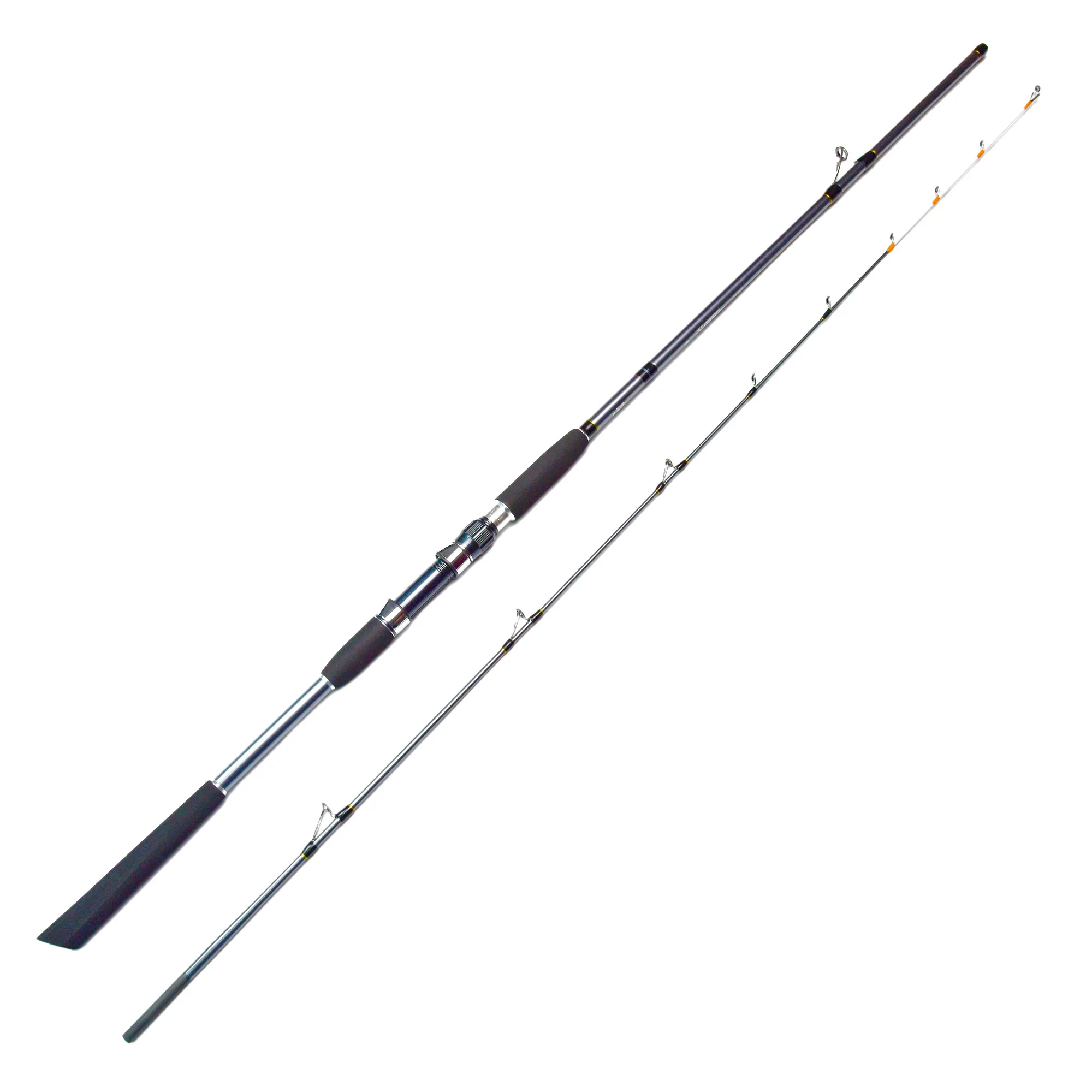 YJTY113 2.4m Carbon Fishing Rod 10-15lbs Big Game Trolling Soft Tip Snakehead Fish for Sea Saltwater River Lake Stream Fishing