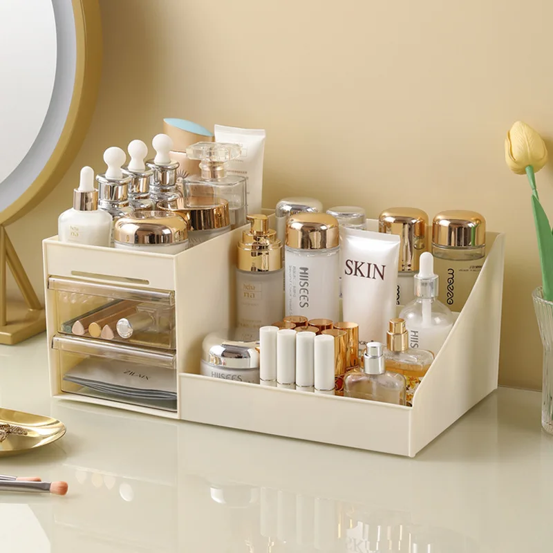 Onsin  Multi Function Home cosmetic beauty makeup organizer desk organiser house hold products Plastic Desktop Storage Box