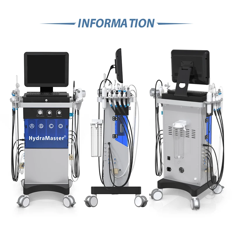 High Quality 14 in 1 Multifunctional Skin Analysis Micro Dermabrasion Skin Analysis Analyzer Aqua Oxigen Salon Facial Machine