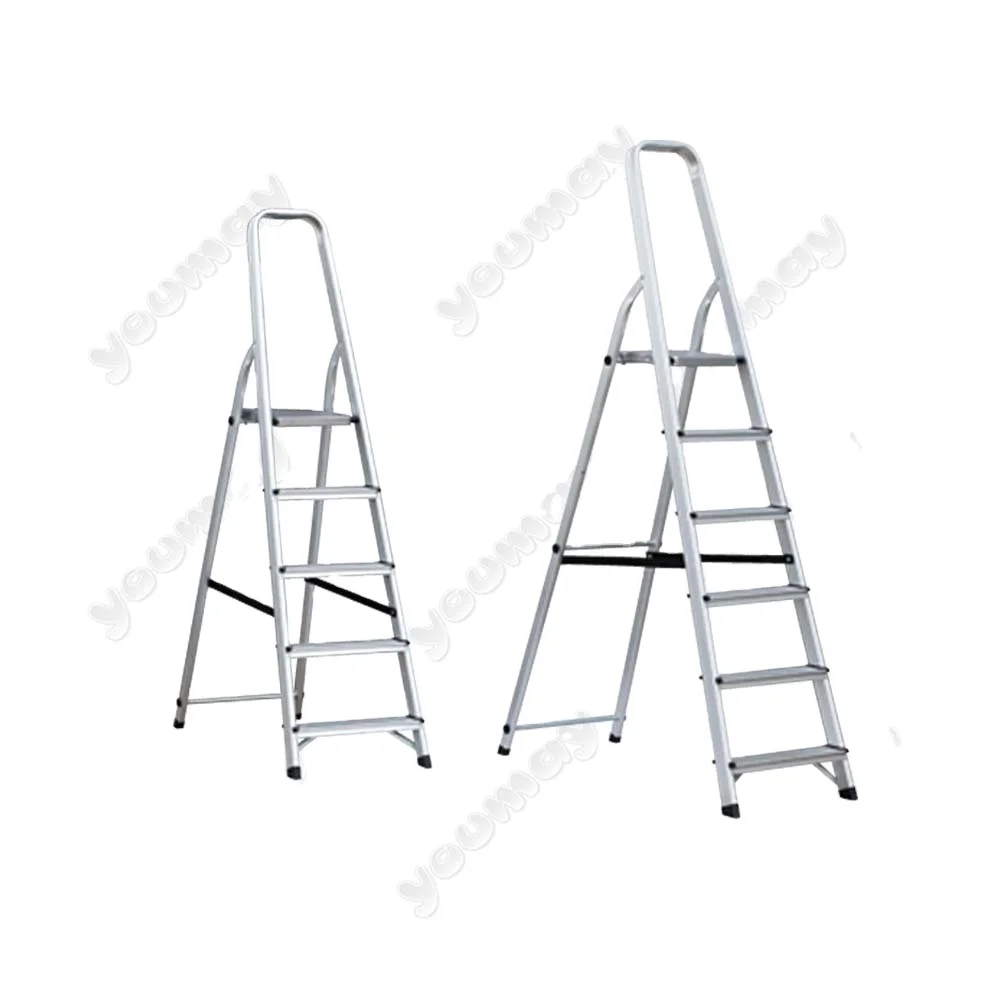 Factory Price  Folding Safety Thickness 1.2mm Aluminum 2/3/4/5/6/7/8 Step Ladder