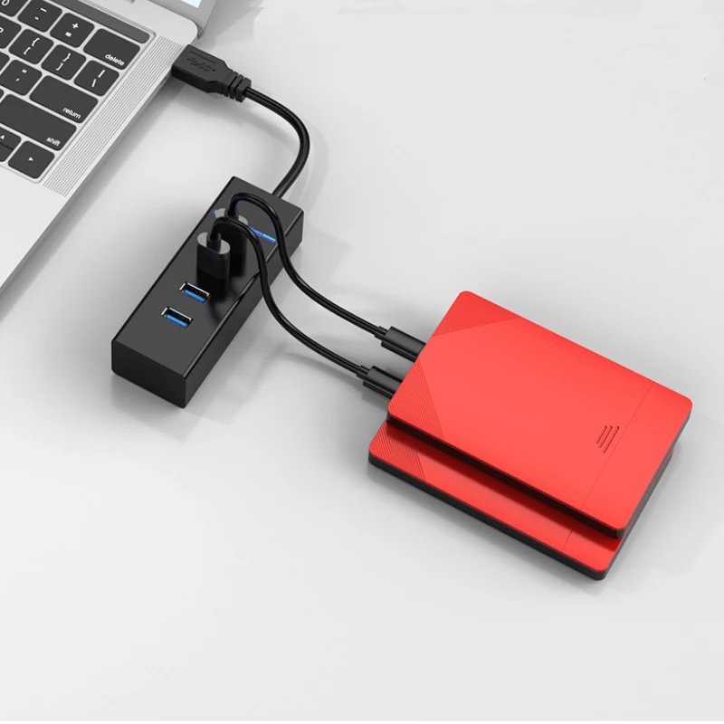 usb c hub 3.0 4 port multi splitter adapter Multi-function 4 in 1 Usb C Hub Docking Station  with USB cable For Desktop PC