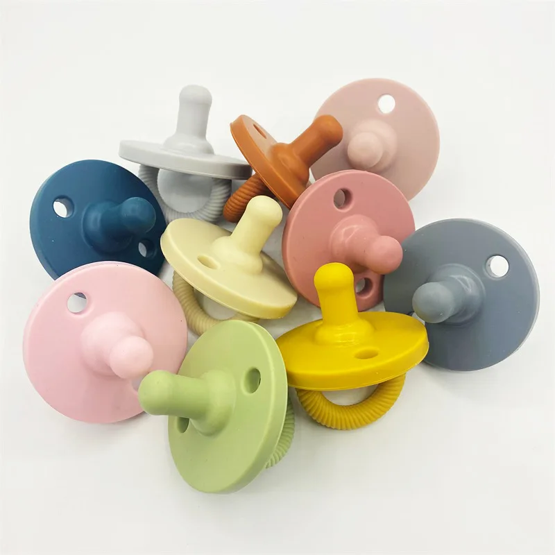 Customized Eco-friendly Comfortable Infant Pacifier Dishwasher Safe Waterproof BPA Free Cutie Soother Silicone Baby Pacifier