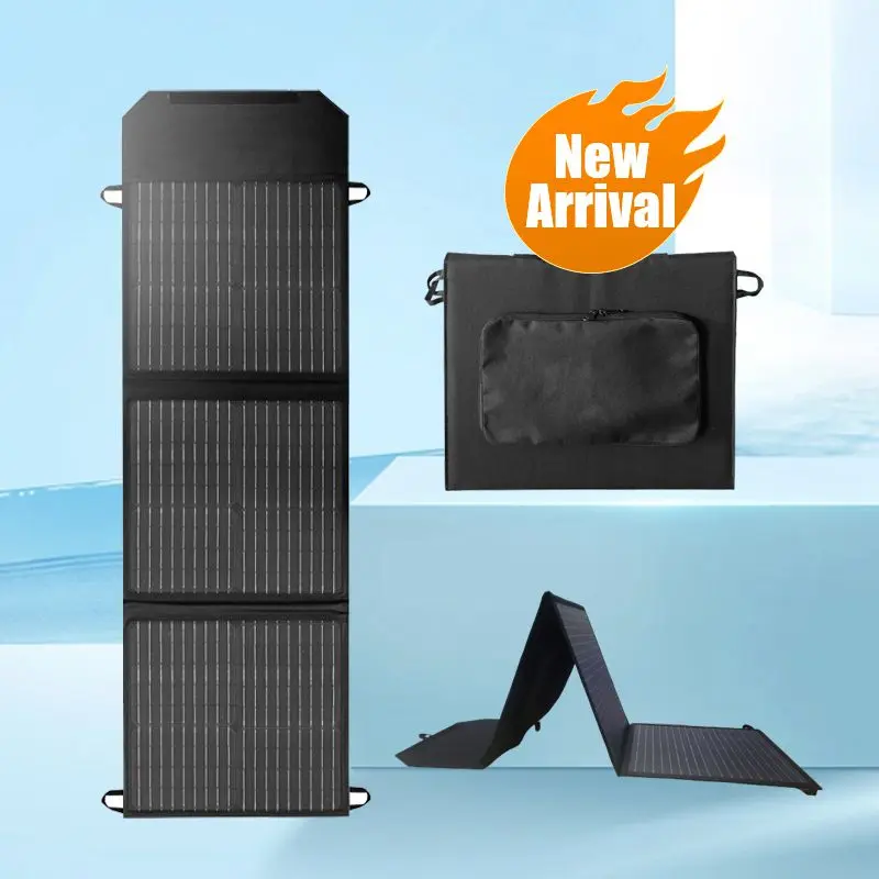 50w 60W OEM Mono Solar Cells Flexible Portable Foldable Solar Panel Charger USB Output For Outdoor 12V Battery Fast Charging